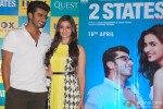 Arjun Kapoor and Alia Bhatt during the promotion of film '2 States' in Kolkata Pic 4