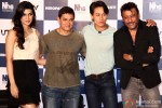 Kriti Sanon, Aamir Khan, Tiger Shroff and Jackie Shroff during the trailer launch of 'Heropanti'