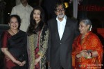 Brindya Rai, Aishwarya Rai Bachchan, Amitabh Bachcha, and Jaya Bachchan during the launch of Rajinikanth's 'Kochadaiiyaan' Hindi trailer