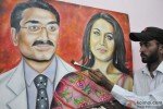 Artist Rubal paints a picture of Rani Mukerji and Aditya Chopra Pic 3
