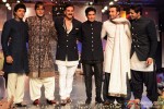 Farhan Akhtar, Amitabh Bachchan, Akshay Kumar, Ranbir Kapoor and Sidharth Malhotra walk the ramp for Manish Malhotra's Men For Mijwan