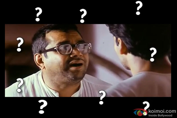 Paresh Rawal in a still from movie 'Hera Pheri'