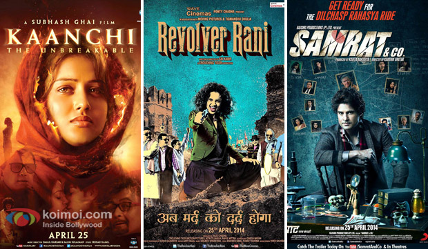 'Kaanchi', 'Revolver Rani' and 'Samrat & Co.' Movie Poster