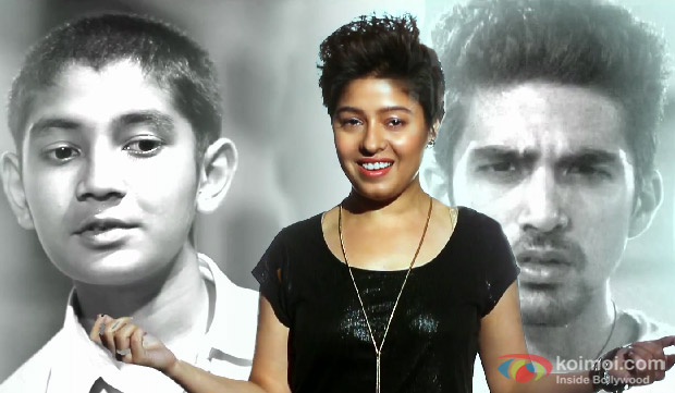 Partho Gupte, Sunidhi Chauhan and Saqib Saleem in a 'Ghoom Gayi' song still from movie 'Hawaa Hawaai'