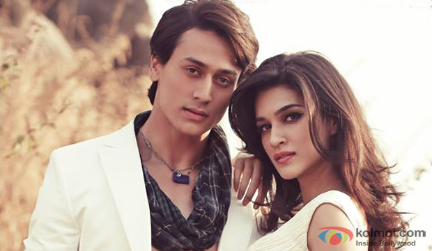 Tiger Shroff and Kriti Sanon in a still from movie ‘Heropanti’