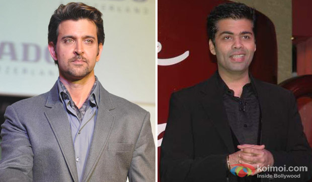 Hrithik Roshan and Karan Johar