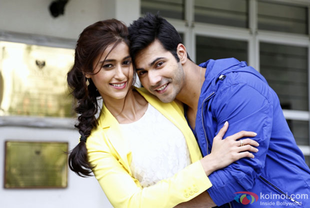 Ileana DCruz and Varun Dhawan in a still from movie 'Main Tera Hero'