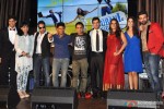 Tanuj Virwani, Tanushri Chattrji Bassu, Mika Singh, Ram Sampath, Aditya Seal, Sona Mohapatra and Izabelle Leite during the music launch of 'Purani Jeans