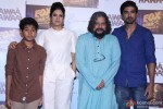 Partho Gupte, Sridevi, Amole Gupte and Saqib Saleem during the trailer launch of 'Hawaa Hawaai'
