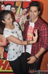 Ileana DCruz and Varun Dhawan during the promotion of film 'Main Tera Hero' Pic 2