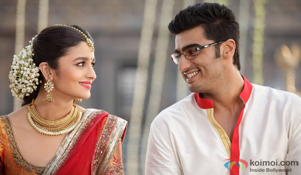 Alia Bhatt and Arjun Kapoor in a still from movie ‘2 States’ Alia Bhatt and Arjun Kapoor in a still from movie ‘2 States’