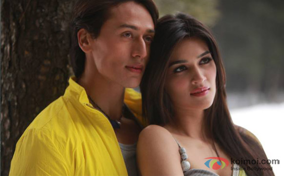 Tiger Shroff and Kriti Sanon in a still from movie ‘Heropanti’
