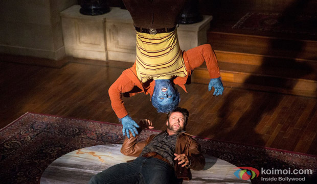 Nicholas Hoult and Hugh Jackman in a still from movie 'X-Men: Days of Future Past'