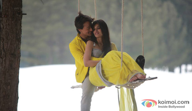 Kriti Sanon and Tiger Shroff in a still from movie ‘Heropanti’