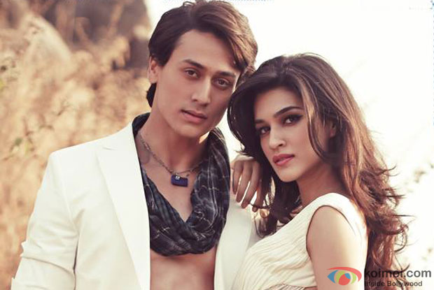 Tiger Shroff and Kriti Sanon in a still from movie 'Heropanti'