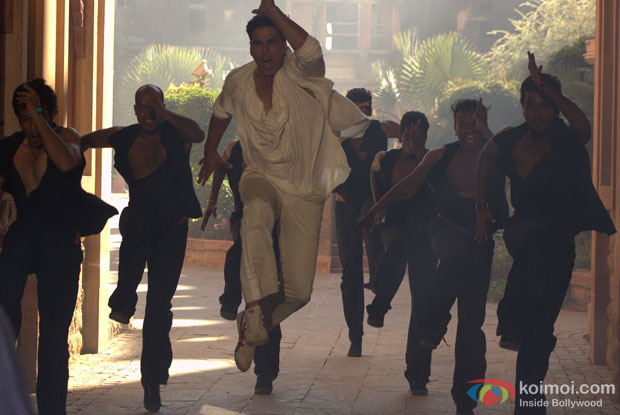 Akshay Kumar in a still from movie ‘Holiday’