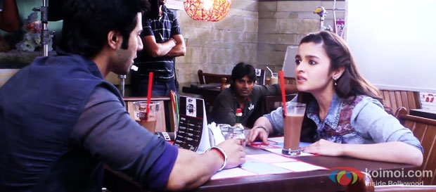 Varun Dhawan and Alia Bhatt on the sets 'Humpty Sharma Ki Dulhania'