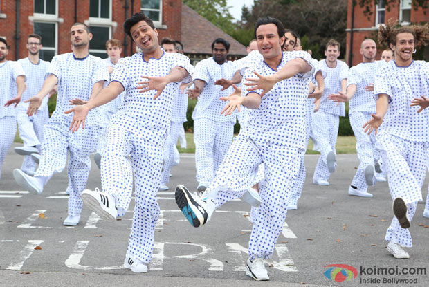 Riteish Deshmukh and Saif Ali Khan in a still from movie ‘Humshakals’