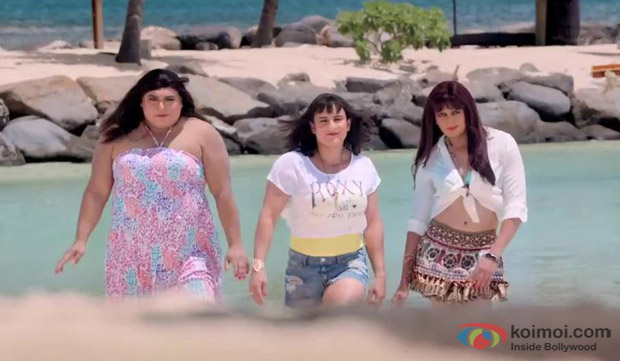 Ram Kapoor, Saif Ali Khan and Riteish Deshmukh in a still from movie 'Humshakals'