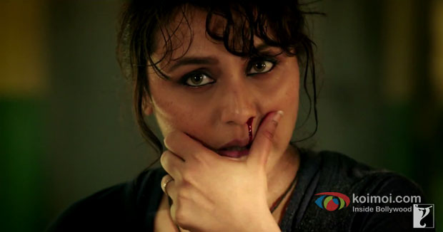 Rani Mukerji in a still from movie 'Mardaani'