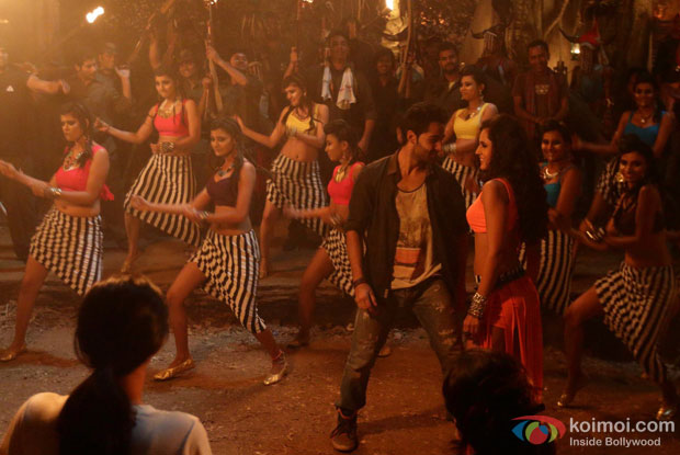 Armaan Jain and Deeksha Seth in a ‘Mawwali Qawwali’ Song still from movie ‘Lekar Hum Deewana Dil’