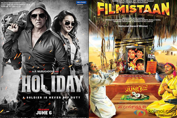 Holiday – A Soldier Is Never Off Duty and Filmistaan Movie Poster