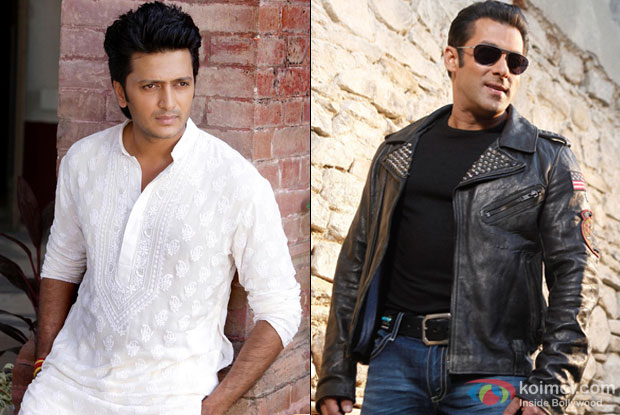 Riteish Deshmukh and Salman Khan
