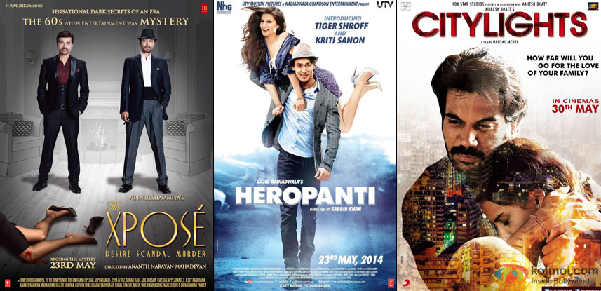 The Xpose, Heropanti and Citylights Movie Poster