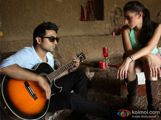 Vir Das and Anindita Nayar in a still from movie ‘Amit Sahni Ki List’