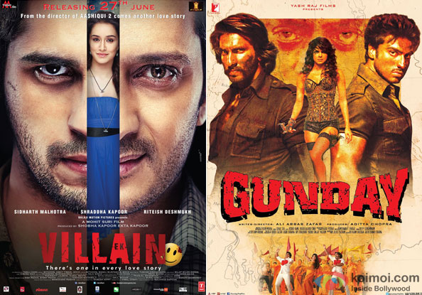 Ek Villain and Gunday Movie Poster