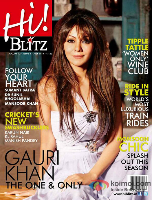 Gauri Khan on the cover of Hi! Blitz