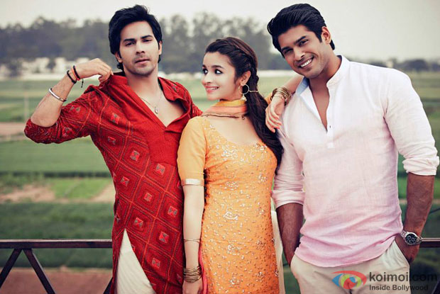 Varun Dhawan, Alia Bhatt and Siddharth Shukla in a still from movie ‘Humpty Sharma Ki Dulhania’