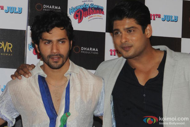 Varun Dhawan and Siddharth Shukla