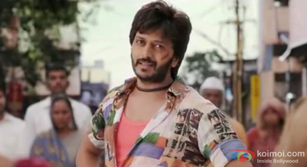 Riteish Deshmukh in a still from movie ‘Lai Bhaari’
