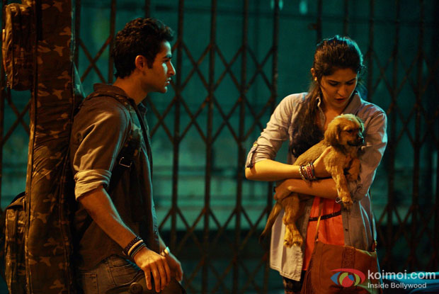Armaan Jain and Deeksha Seth in a still from movie ‘Lekar Hum Deewana Dil’