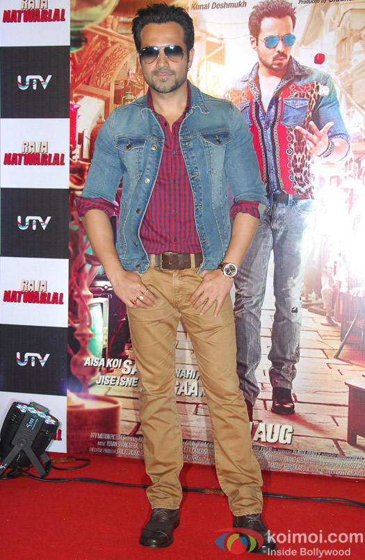 Emraan Hashmi during the trailer launch of movie 'Raja Natwarlal'