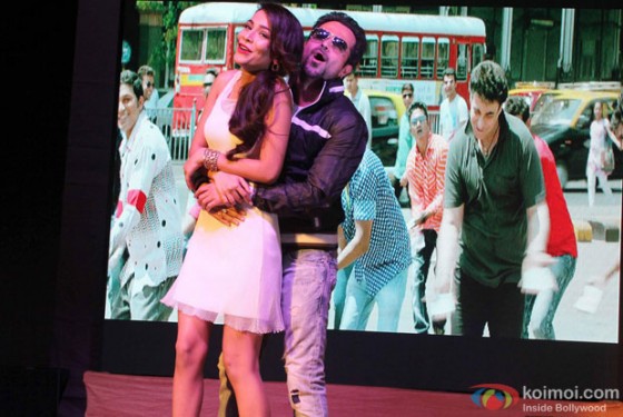 Humaima Malick and Emraan Hashmi during the promotion of movie 'Raja Natwarlal' In Mumbai