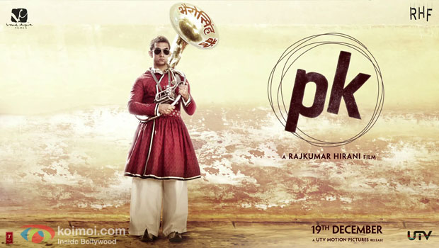 Aamir Khan in a 'PK' Movie Motion Poster