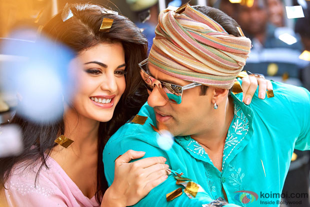 Salman Khan and Jacqueline Fernandez in a still from movie 'Kick'