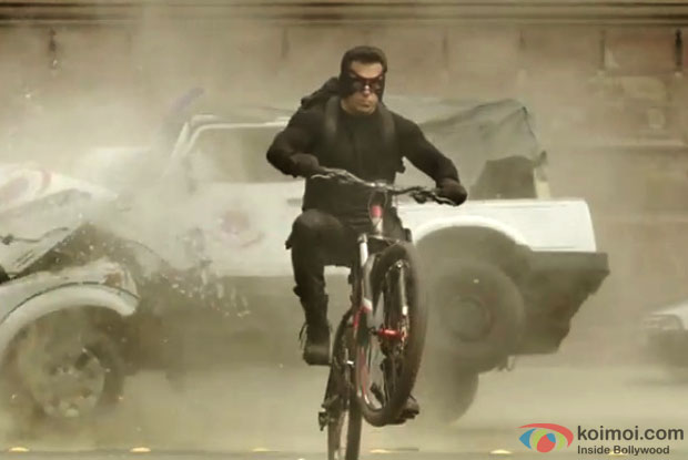 Salman Khan in a still from movie 'Kick' Salman Khan in a still from movie 'Kick'