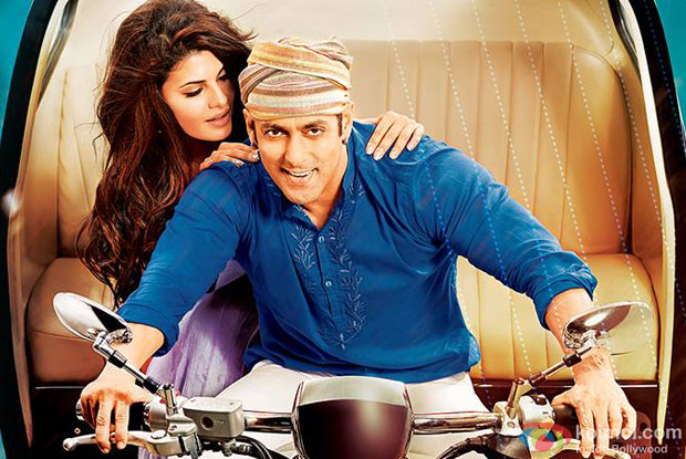 Salman Khan and Jacqueline Fernandez in a still from movie 'Kick'