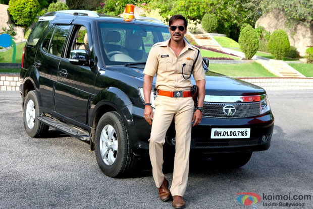 Ajay Devgn in a still from Singham Returns