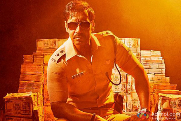 Ajay Devgn in a still from movie 'Singham Returns'