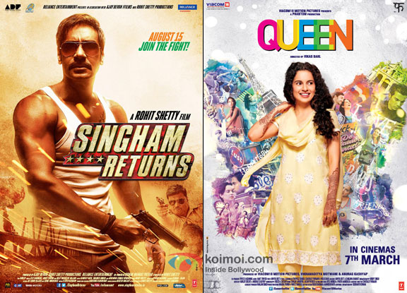 Singham Returns and Queen Movie Poster
