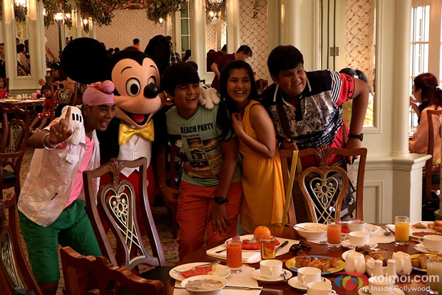 Tappu sena with Mickey at HongKong Disneyland