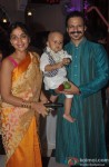 Priyanka Alva Oberoi, Vivaan Veer Oberoi and Vivek Oberoi at Iskon Temple