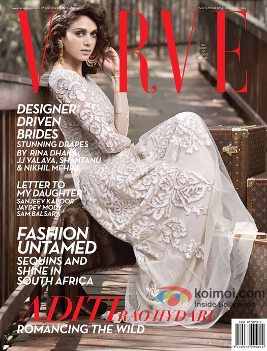 Aditi Rao Hydari graces the September 2014 Cover Of Verve Magazine