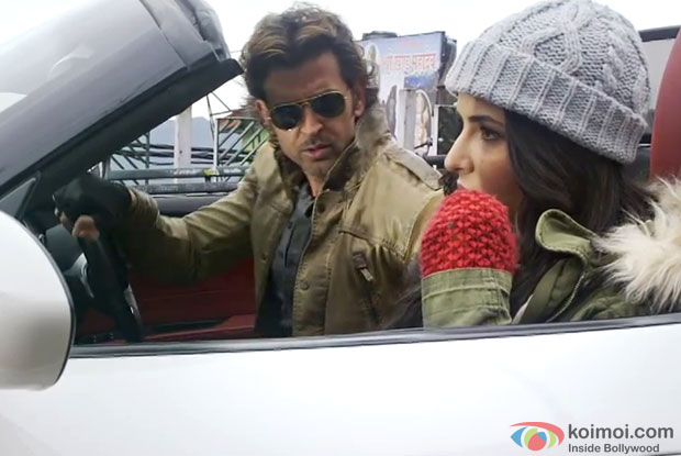 Hrithik Roshan and Katrina Kaif in a still from movie 'Bang Bang'
