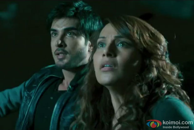 Imran Abbas and Bipasha Basu in a still from movie ‘Creature 3D’