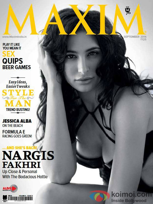Nargis Fakhri On The Maxim Magazine Cover September 2014 Issue Nargis Fakhri On The Maxim Magazine Cover September 2014 Issue